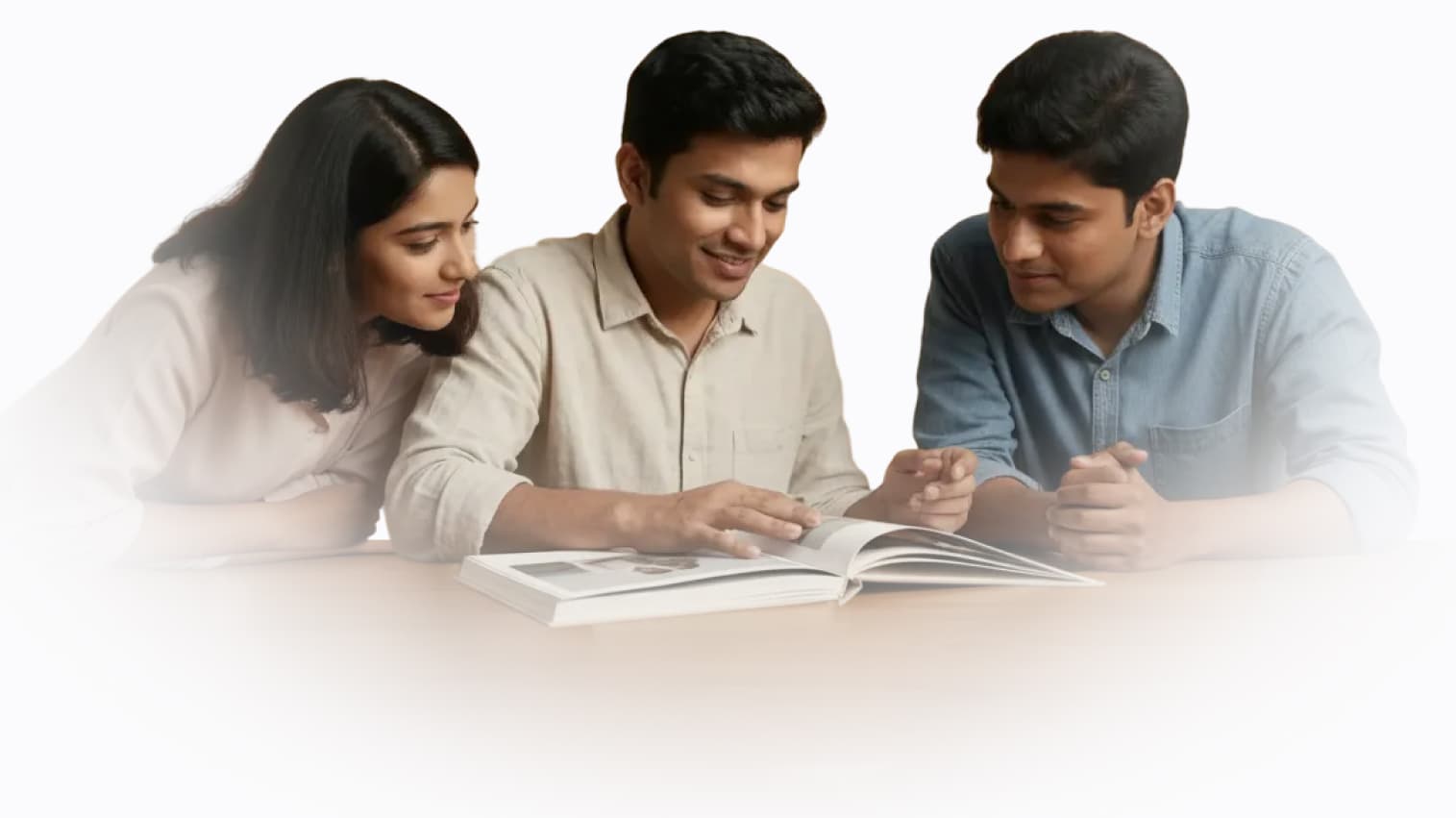 Family creating and preserving memories in a photo album